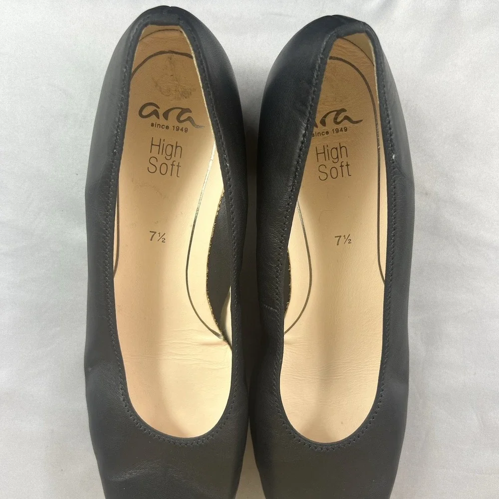ara Gabrielle High Soft Pumps Women's Size 7.5 Comfort Leather Shoes Since 1949